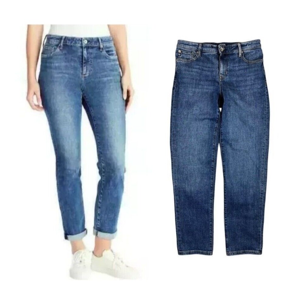 Chaps Women's Slim Boyfriend Jeans Size 4/27 Comfort Boho Grunge